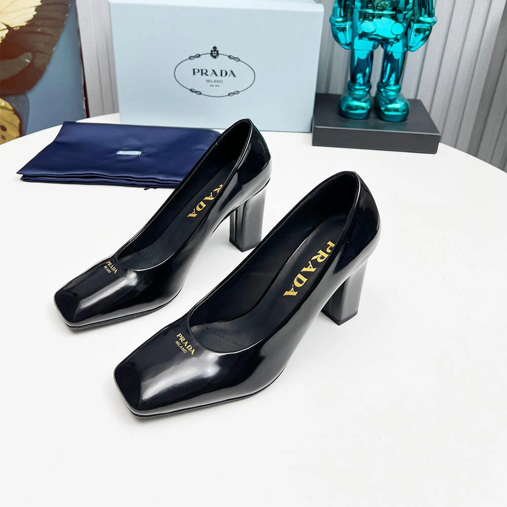 Prada Patent Leather Pumps 85mm Elegant 3472
