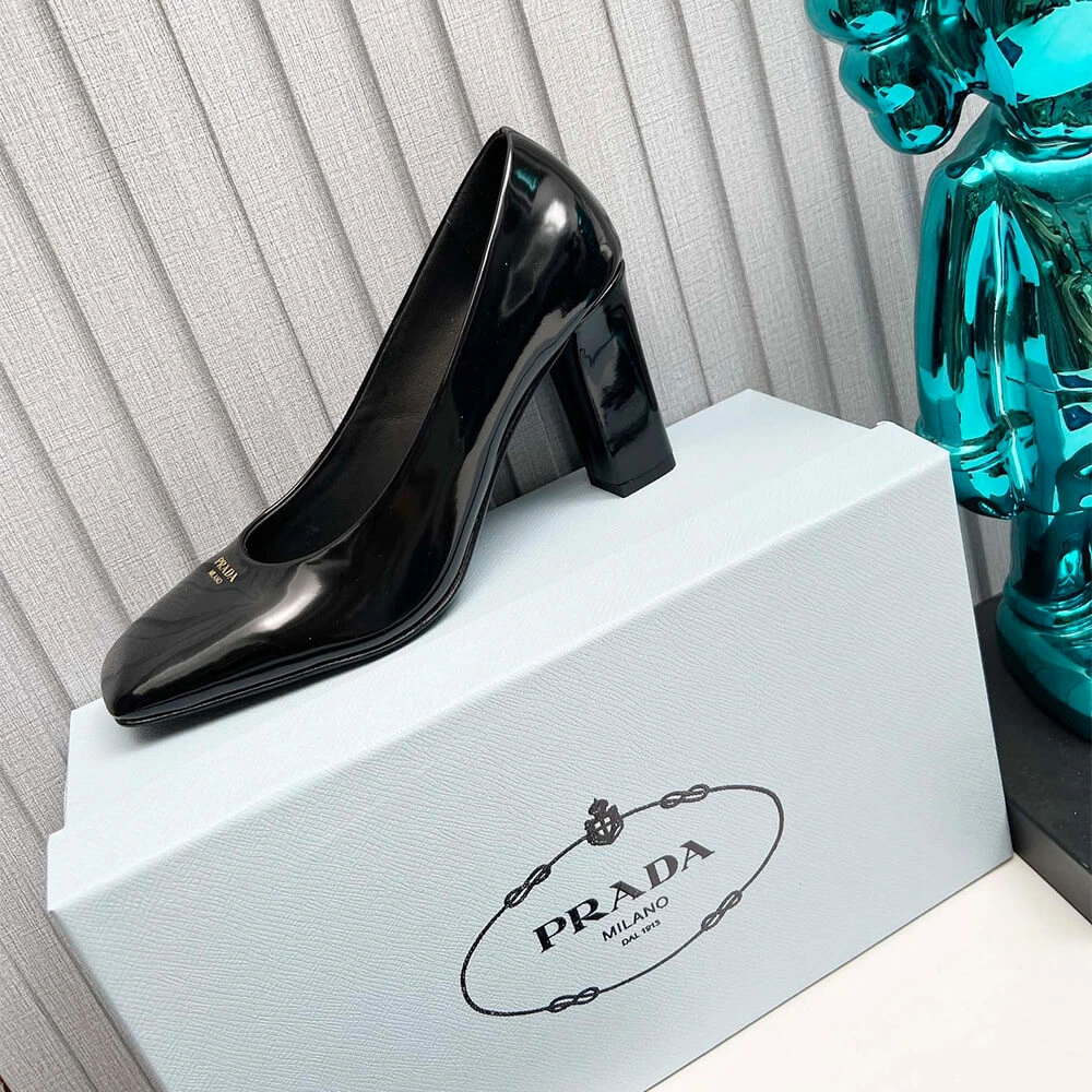 Prada Patent Leather Pumps 85mm Elegant 3472