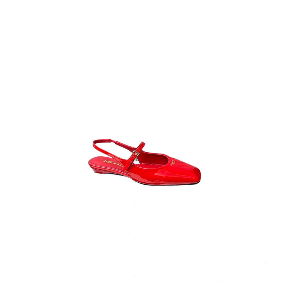 Timeless Prada Patent Leather Slingback Ballerinas 3484