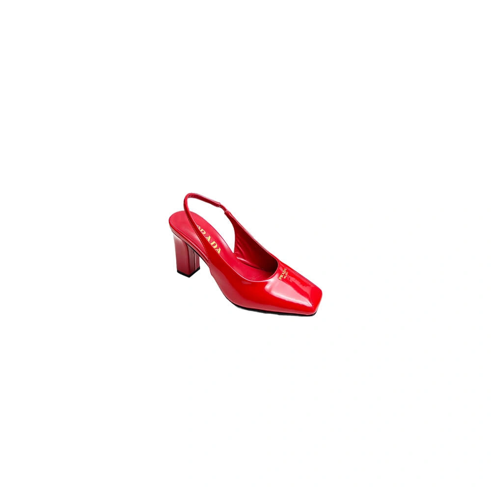 WaterResistant Prada Patent Leather Slingback Pumps 85 mm 3474
