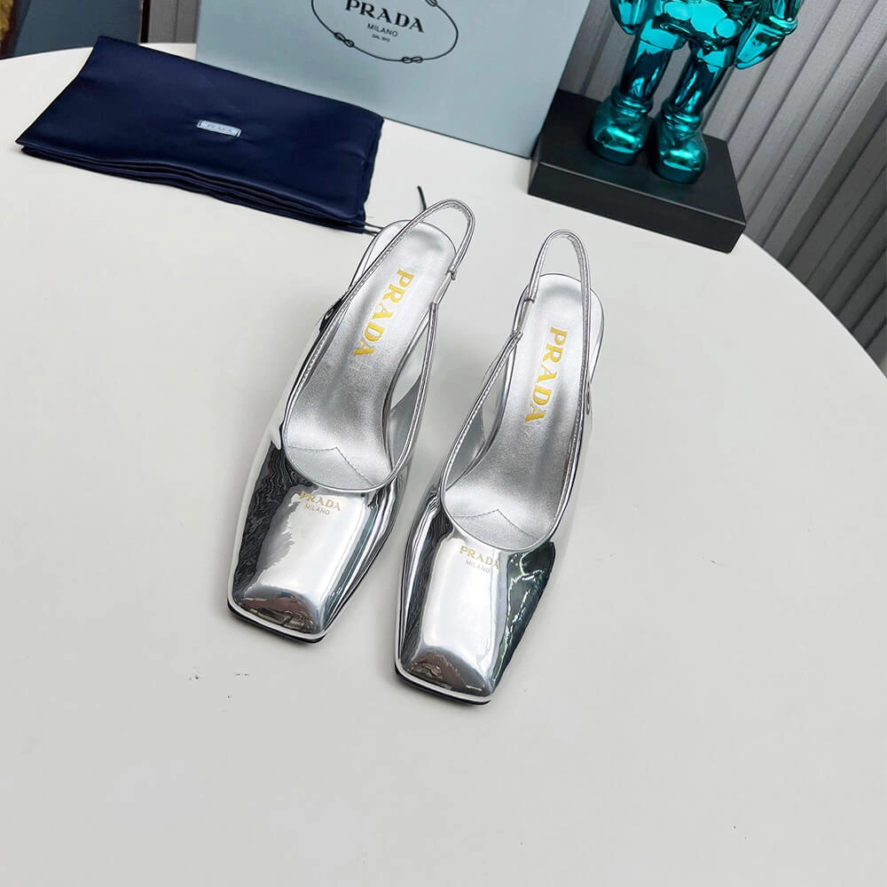EasyMatch Prada Patent Leather Slingback Pumps 85 mm 3458