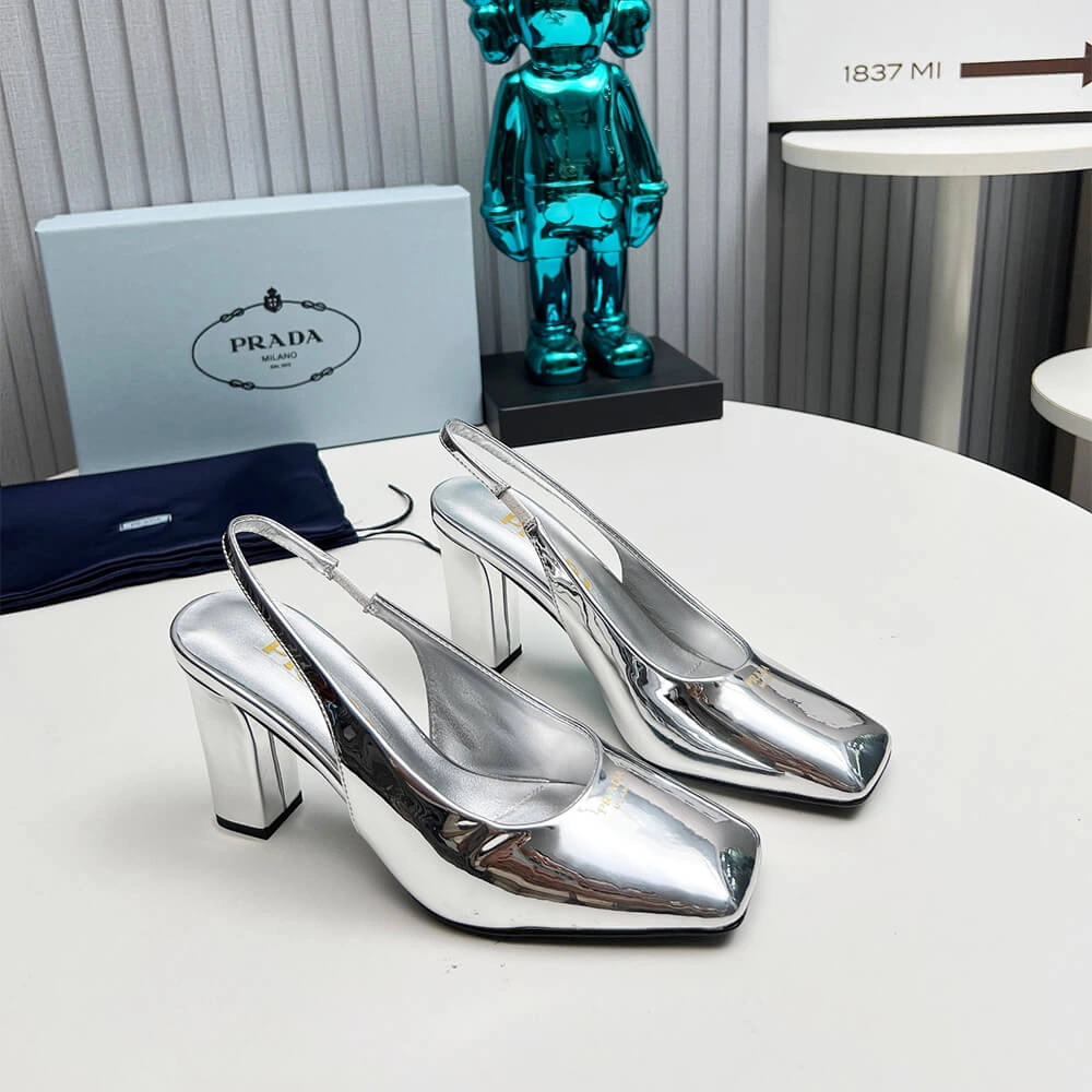 EasyMatch Prada Patent Leather Slingback Pumps 85 mm 3458