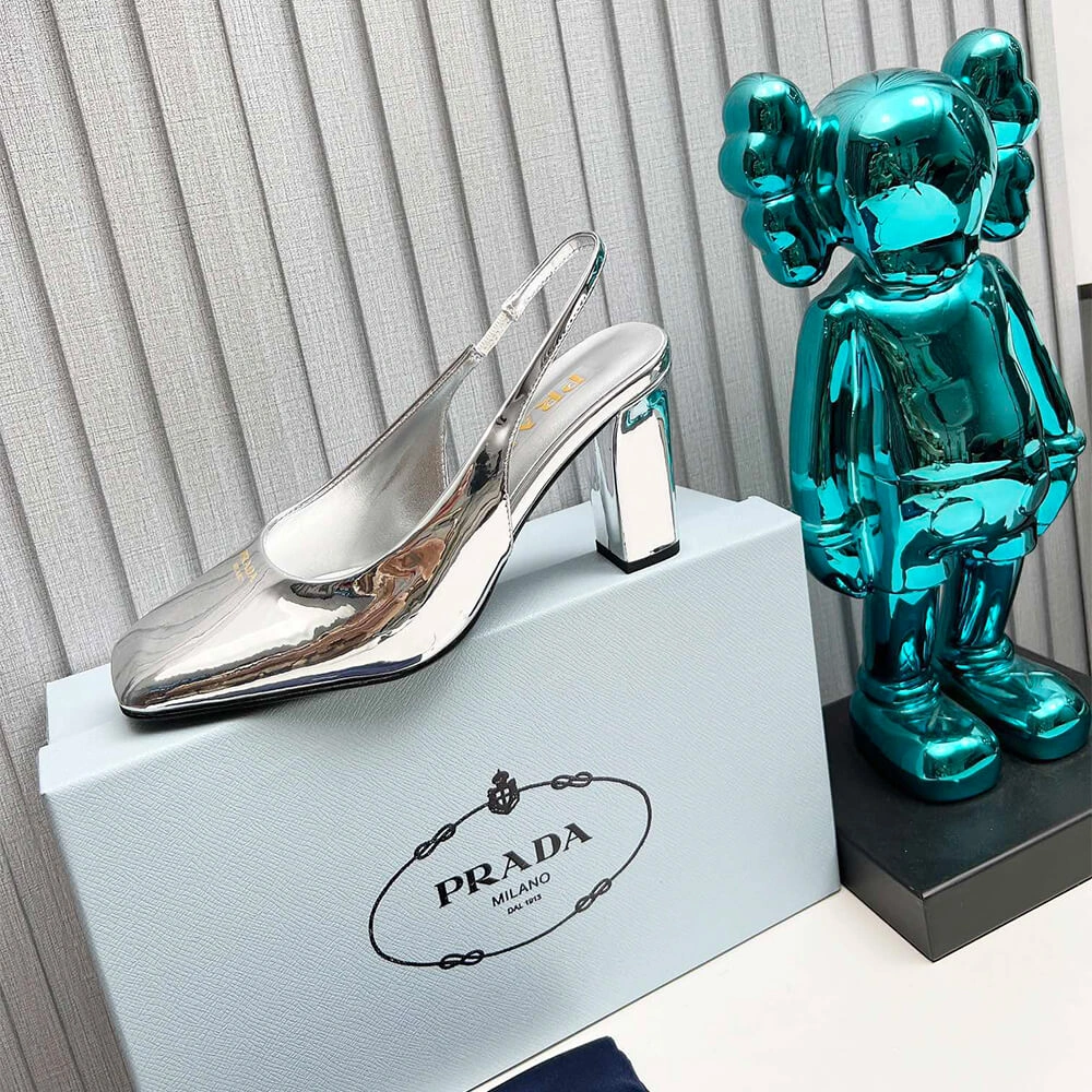 EasyMatch Prada Patent Leather Slingback Pumps 85 mm 3458