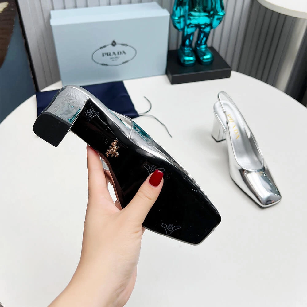 EasyMatch Prada Patent Leather Slingback Pumps 85 mm 3458