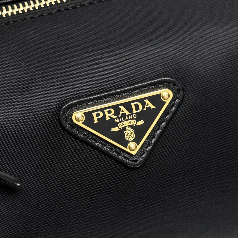 MoistureWicking Prada Re-Nylon and leather medium top-handle bag with padlock(high-end grade) 3032
