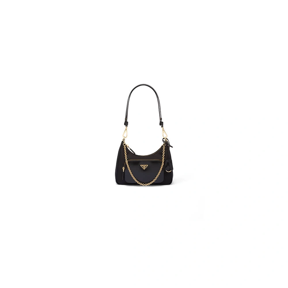 Prada Re-nylon And Brushed Leather Mini bag RelaxedFit 3018