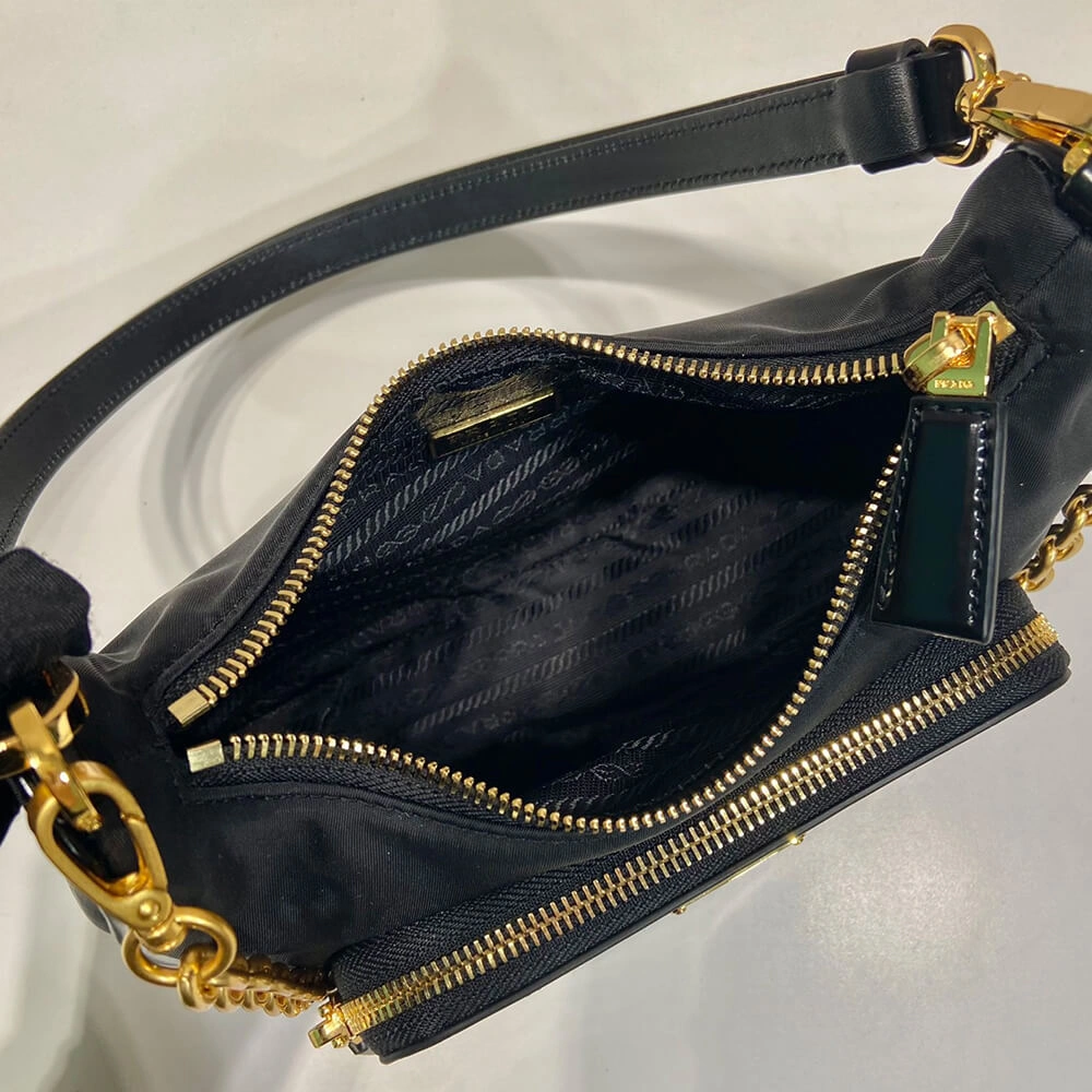 Prada Re-nylon And Brushed Leather Mini bag RelaxedFit 3018