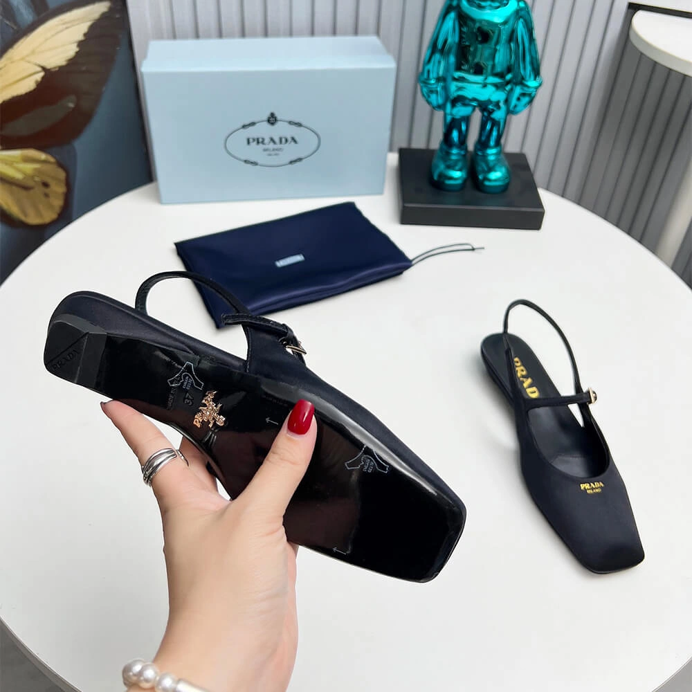 HighPerformance Prada Slingback Ballerinas 3470
