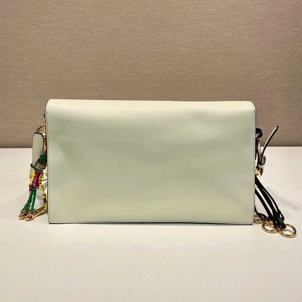 UrbanStyle Prada  Sound large leather shoulder bag with charms(high-end grade) 3031