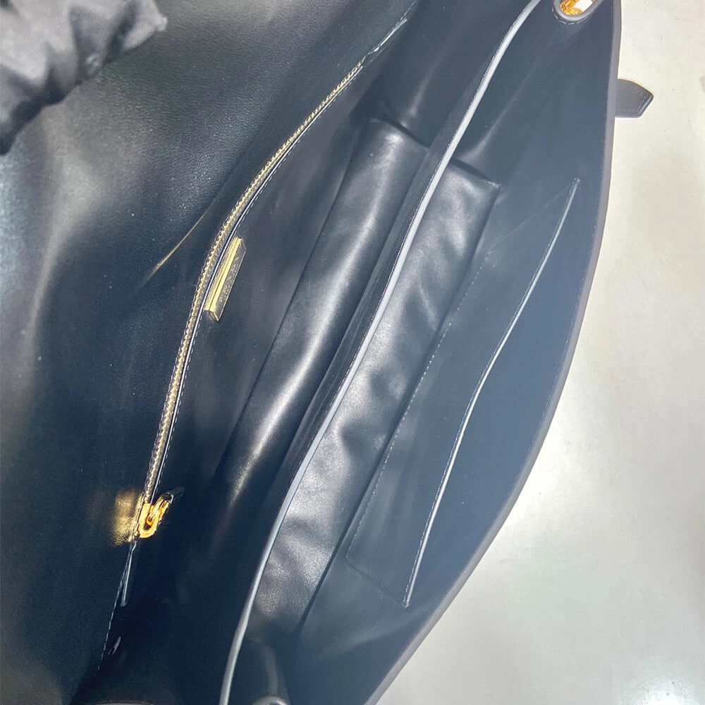 SoftTouch Prada  Sound large leather shoulder bag with charms(high-end grade) 3049