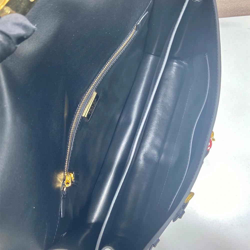 UrbanStyle Prada  Sound large leather shoulder bag with charms(high-end grade) 3031
