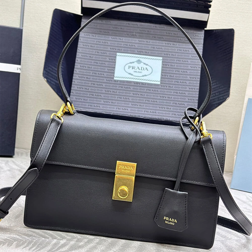 Prada  Sound medium leather shoulder bag(high-end grade) Thermal 3025