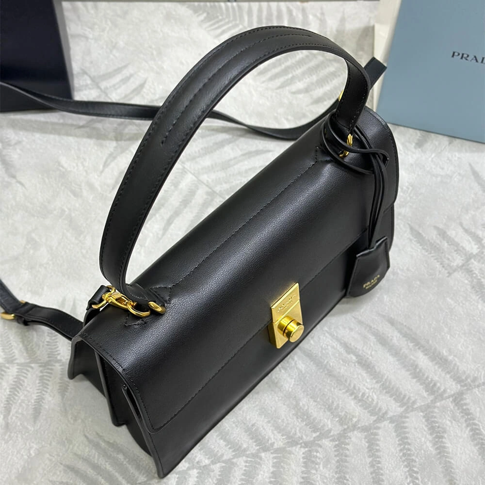 Prada  Sound medium leather shoulder bag(high-end grade) Thermal 3025