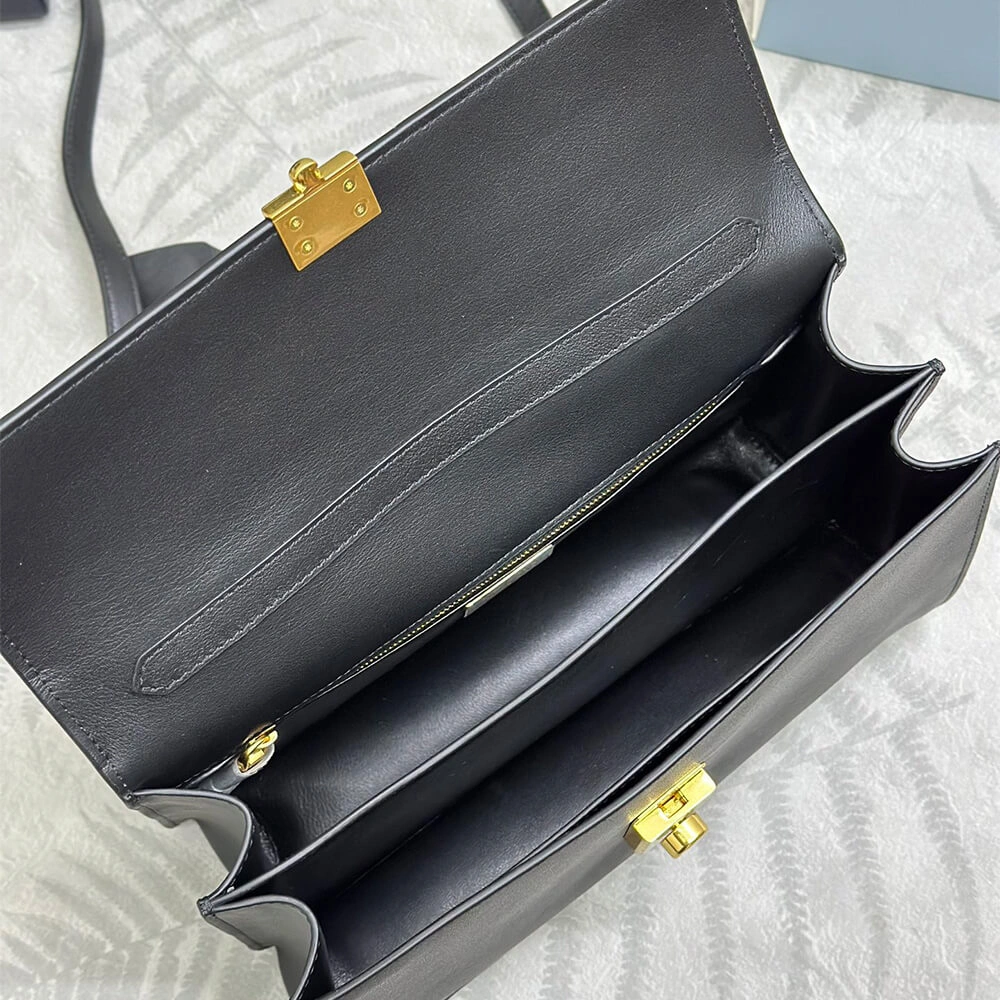 Prada  Sound medium leather shoulder bag(high-end grade) Thermal 3025
