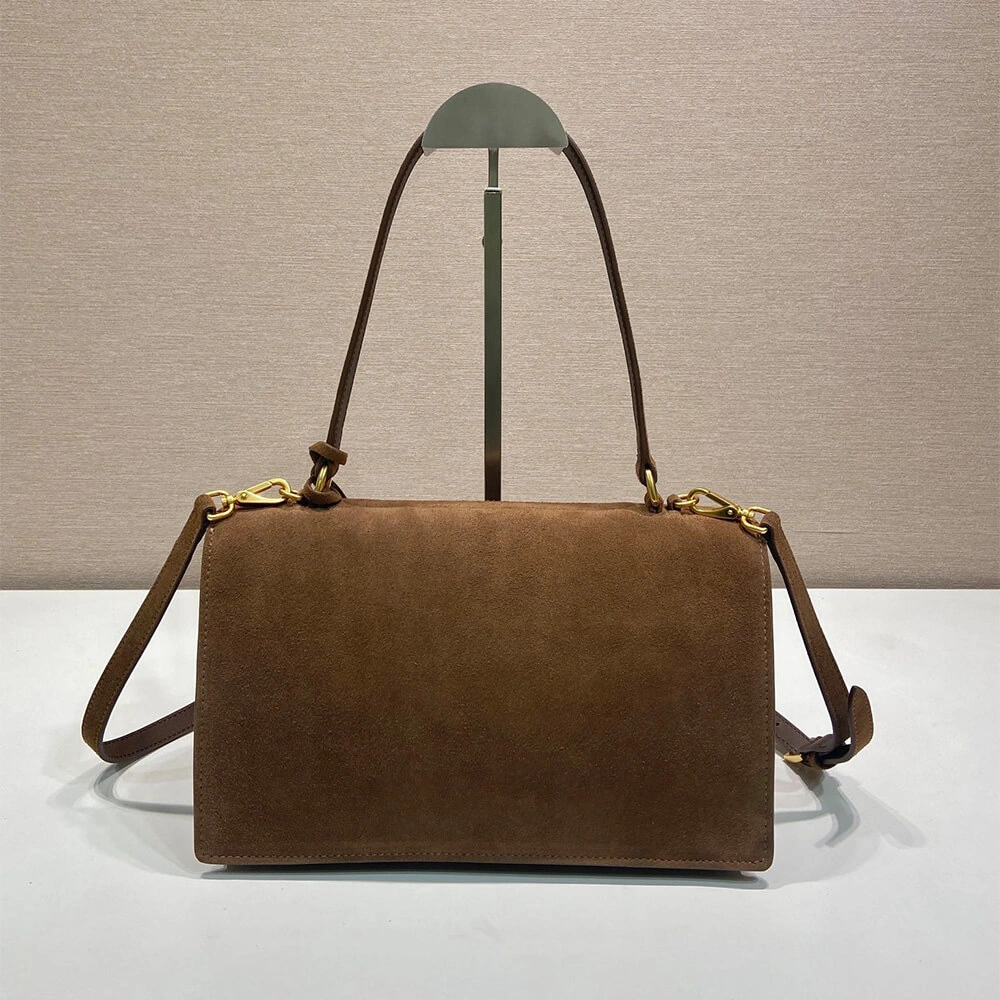 Fashionable Prada  Sound medium suede shoulder bag(high-end grade) 3030