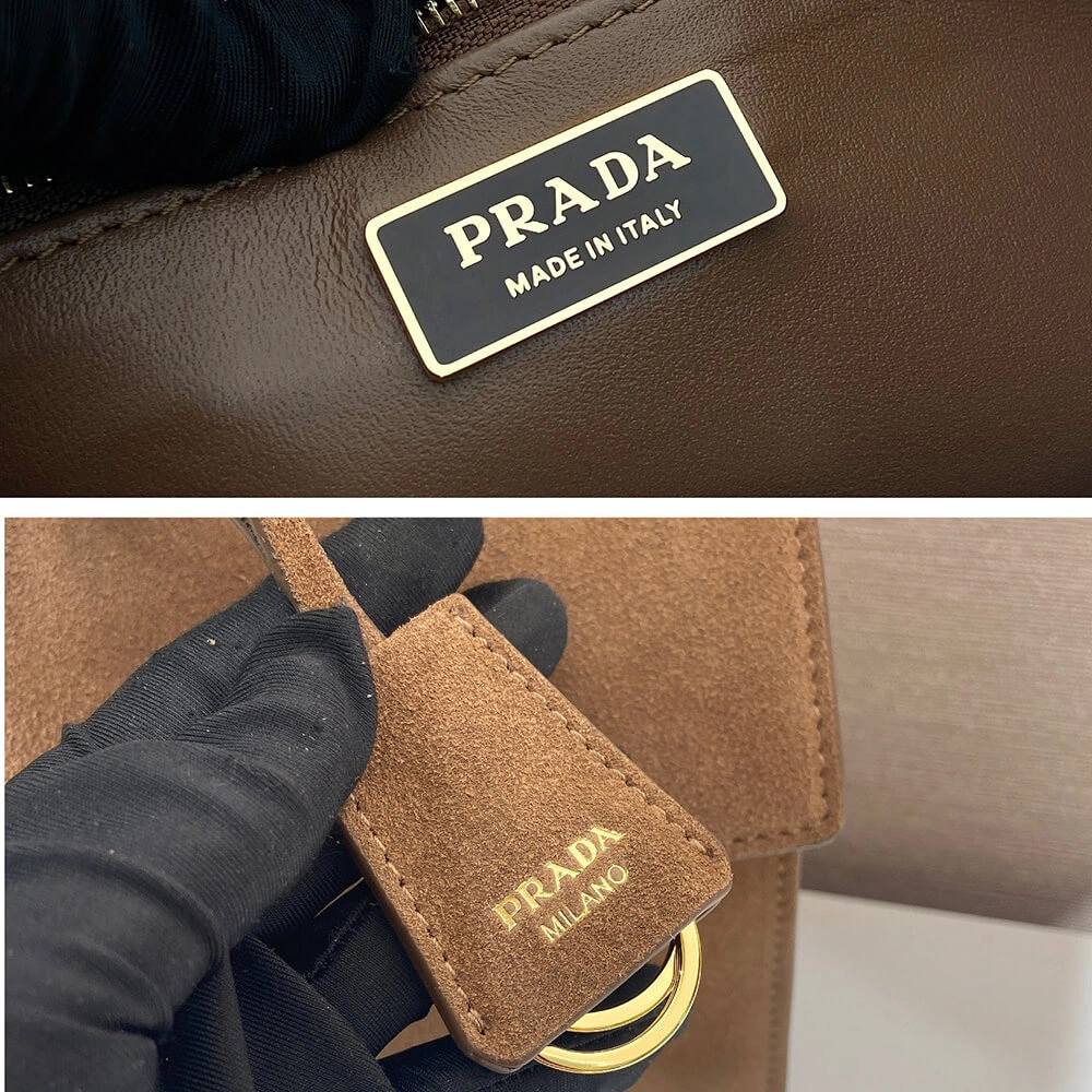 Fashionable Prada  Sound medium suede shoulder bag(high-end grade) 3030