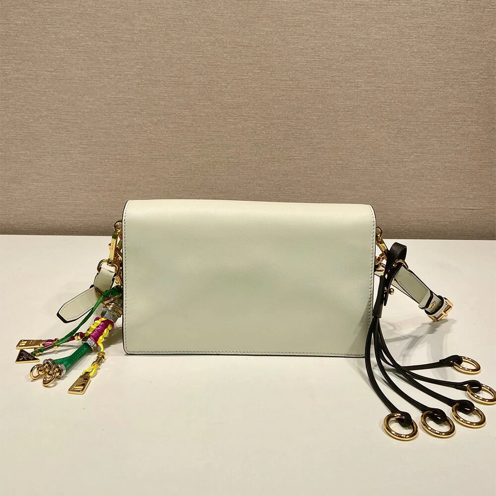 AllSeason Prada  Sound small leather shoulder bag with charms(high-end grade) 3023