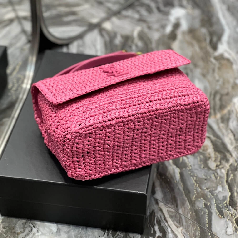 SAINT LAURENT NIKI CHAIN MEDIUM IN RAFFIA(HIGH-END GRADE) OnTrend 2708