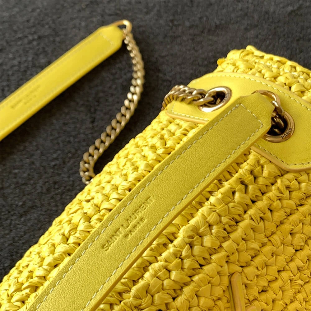 Modern SAINT LAURENT NIKI CHAIN MEDIUM IN RAFFIA(HIGH-END GRADE) 2707