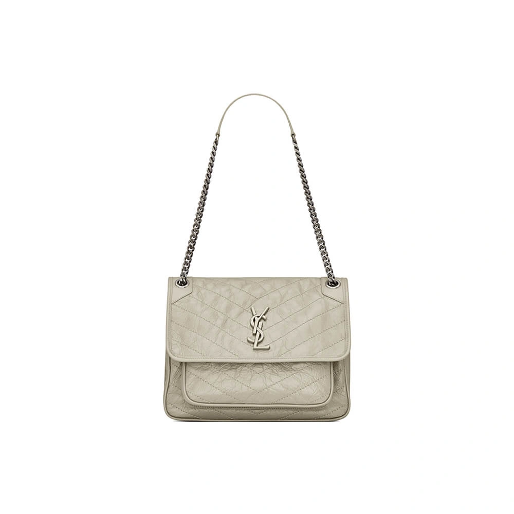 Effortless SAINT LAURENT NIKI MEDIUM IN CRINKLED VINTAGE LEATHER 2854