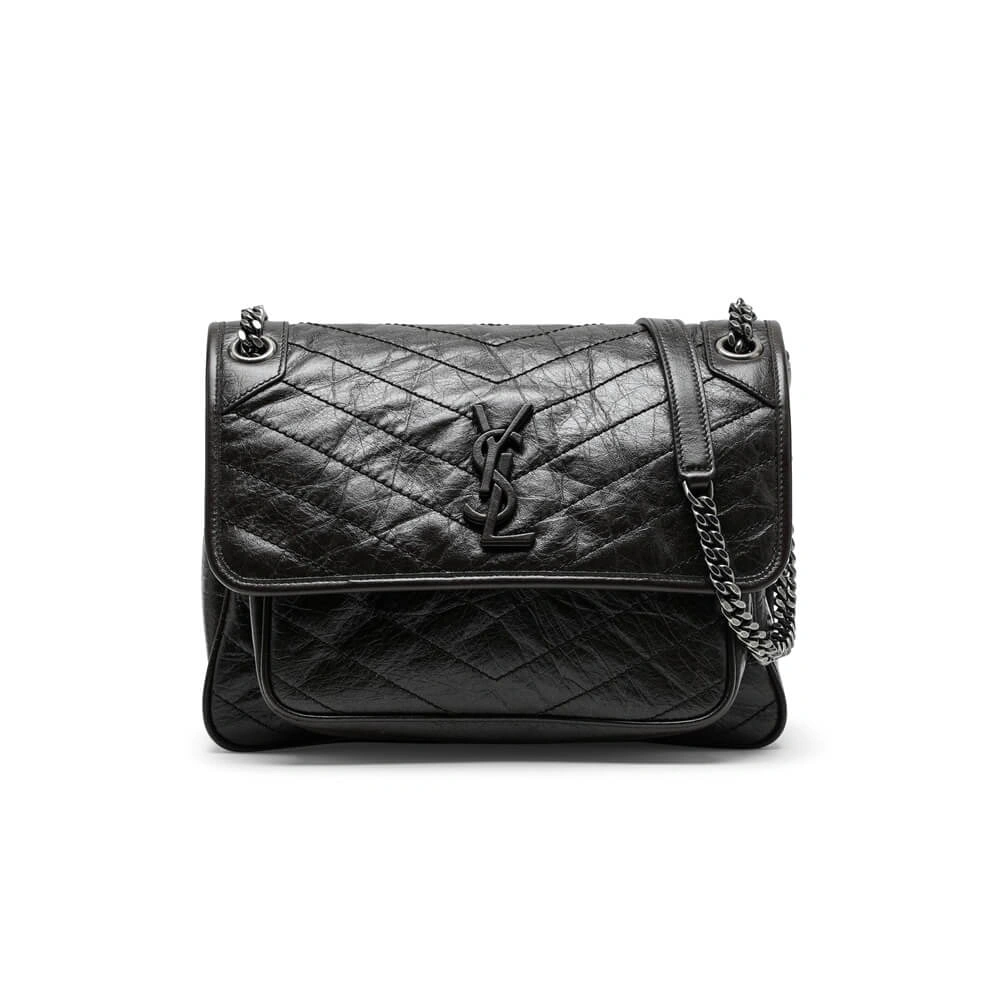 SAINT LAURENT NIKI MEDIUM IN CRINKLED VINTAGE LEATHER Unisex 2887