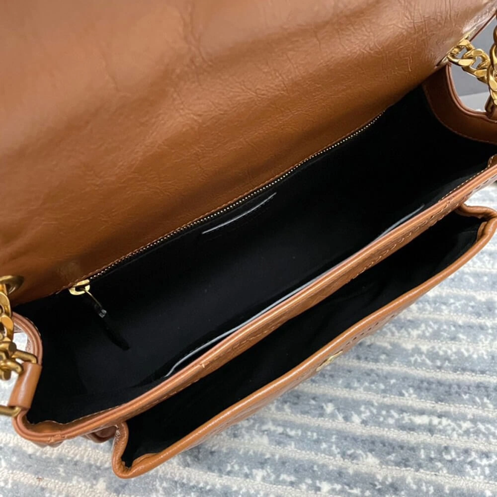 Durable SAINT LAURENT NIKI MEDIUM IN CRINKLED VINTAGE LEATHER 2865