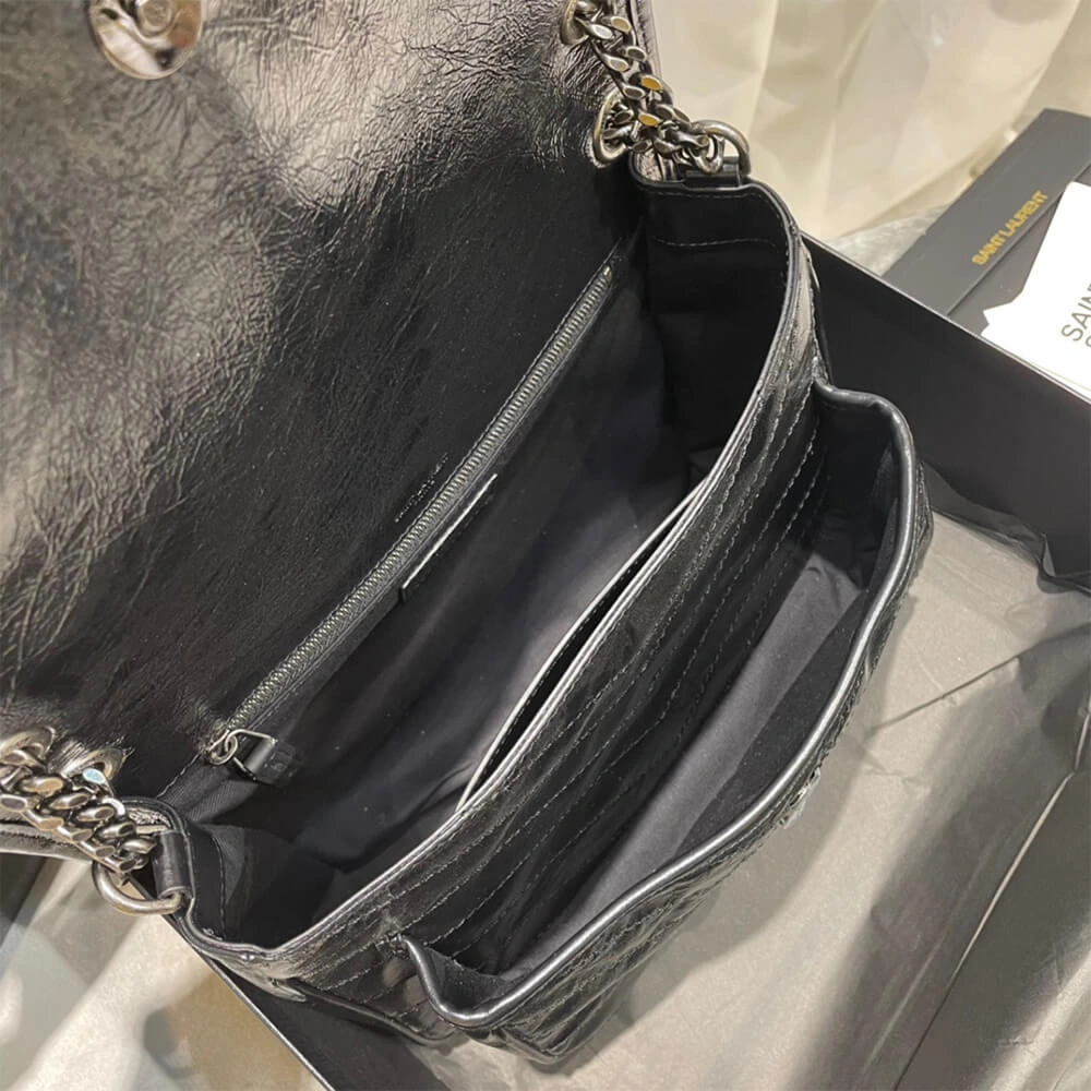 SAINT LAURENT NIKI MEDIUM IN CRINKLED VINTAGE LEATHER Unisex 2887