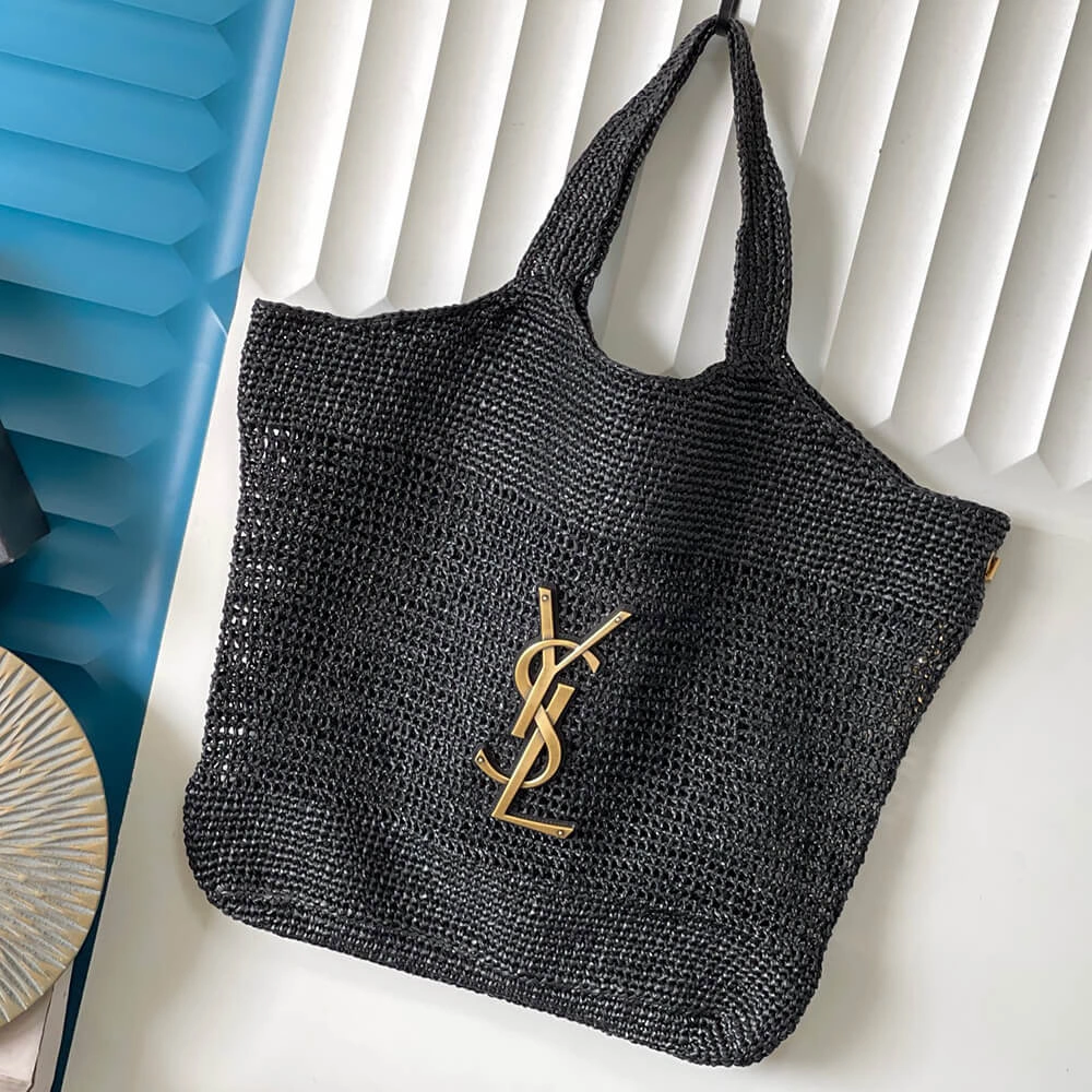 Original SAINT LAURENT icare in raffia(HIGH-END GRADE) 2766