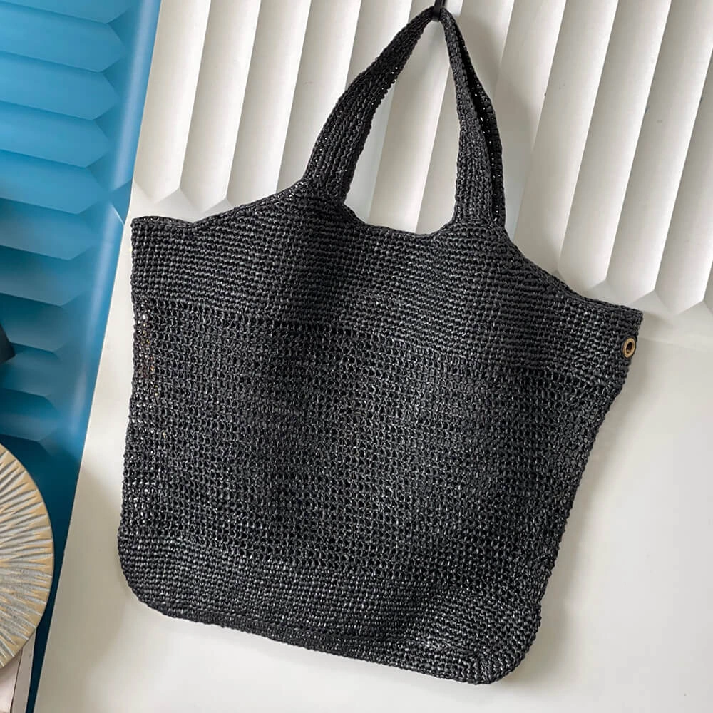 Original SAINT LAURENT icare in raffia(HIGH-END GRADE) 2766