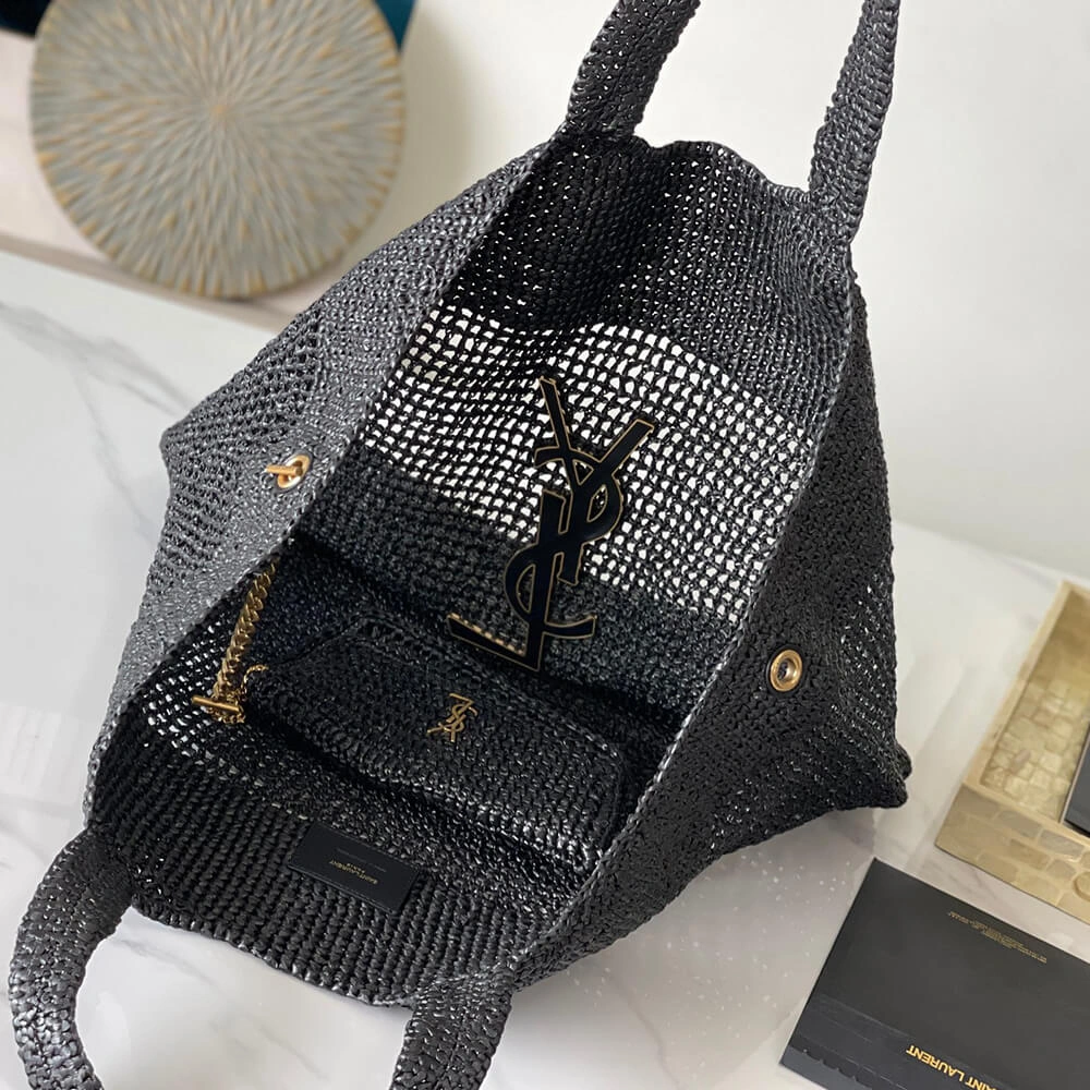 Original SAINT LAURENT icare in raffia(HIGH-END GRADE) 2766
