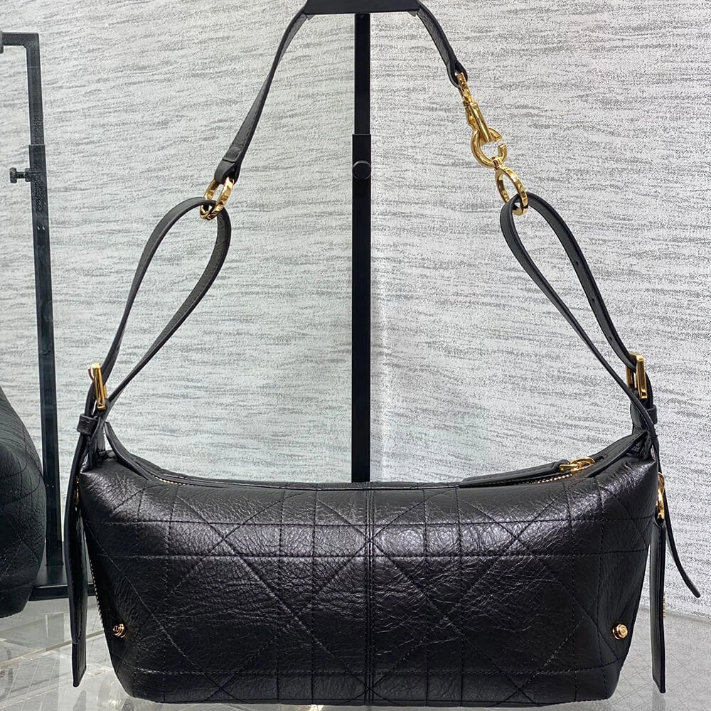Small D-Journey Bag in Shiny Goatskin(HIGH-END GRADE) Sustainable 2248