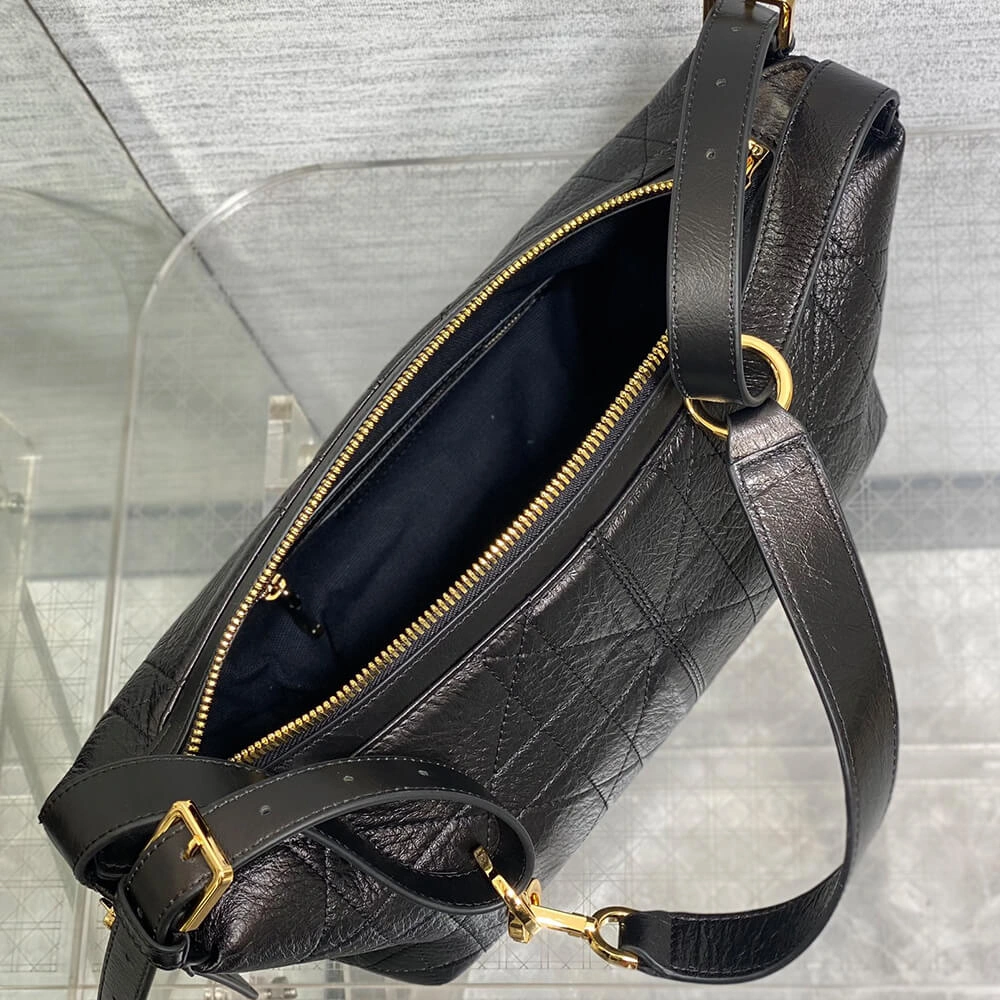 Small D-Journey Bag in Shiny Goatskin(HIGH-END GRADE) Sustainable 2248