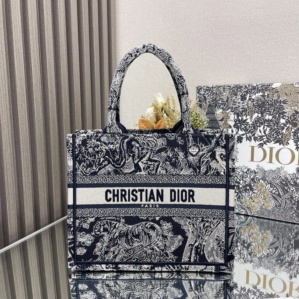 Small Dior Book Tote Durable 2352