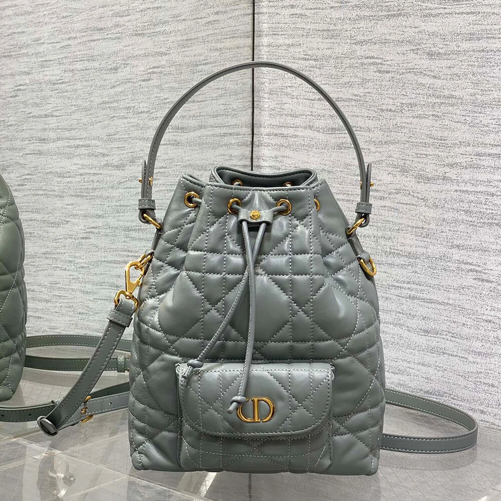 Seasonal Small Dior Caro Bucket Bag(HIGH-END GRADE) 2256