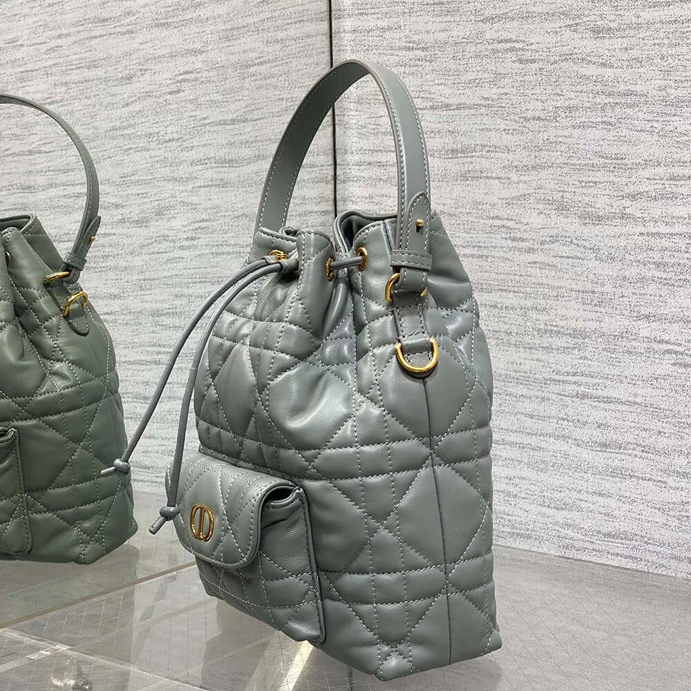 Seasonal Small Dior Caro Bucket Bag(HIGH-END GRADE) 2256