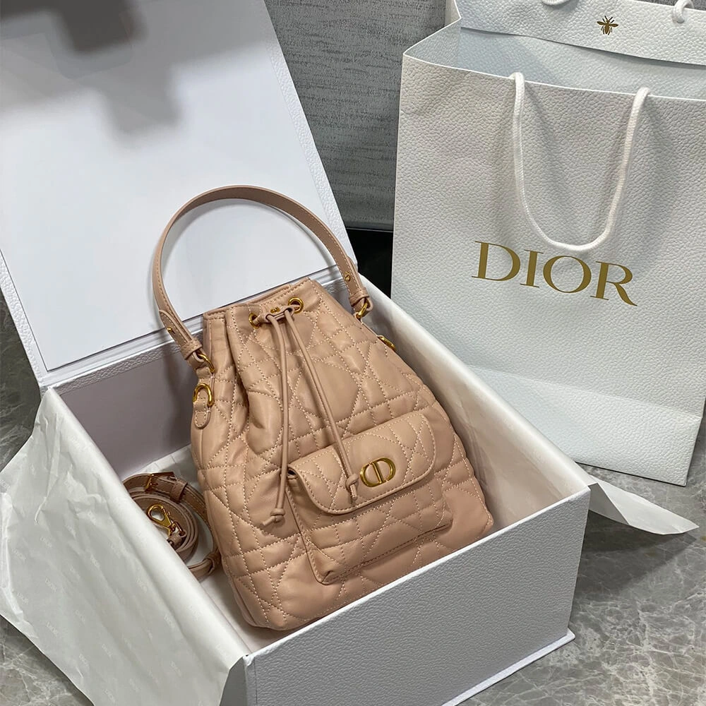 FlexibleFit Small Dior Caro Bucket Bag(HIGH-END GRADE) 2244