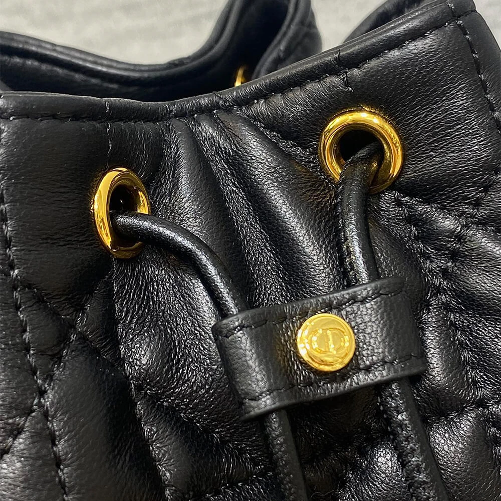 Comfortable Small Dior Caro Bucket Bag(HIGH-END GRADE) 2246