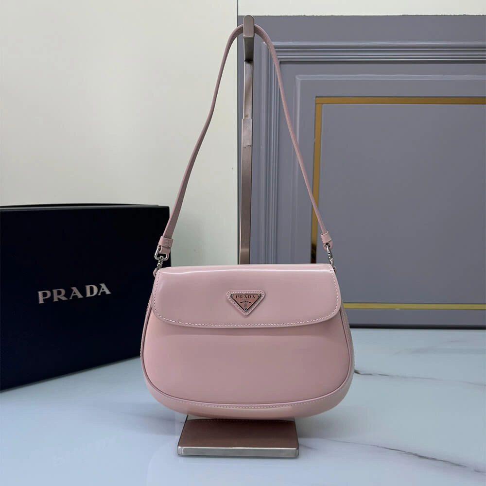 QuickDry Small Prada Cleo brushed leather shoulder bag with flap 3011