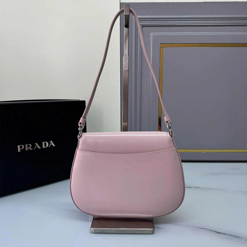 QuickDry Small Prada Cleo brushed leather shoulder bag with flap 3011