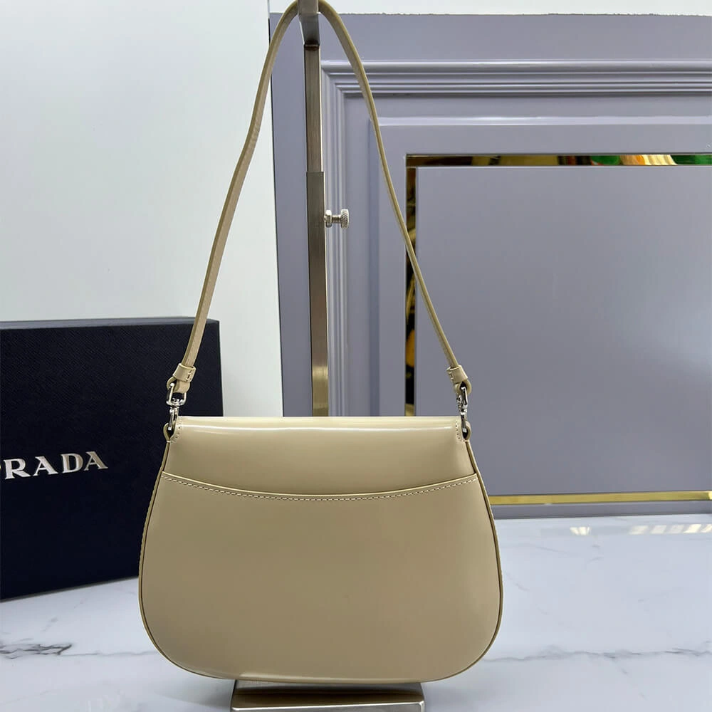 HighPerformance Small Prada Cleo brushed leather shoulder bag with flap 3009