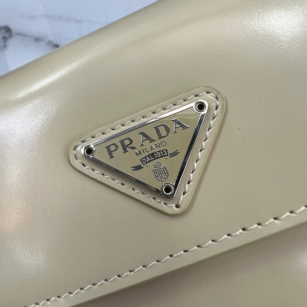 HighPerformance Small Prada Cleo brushed leather shoulder bag with flap 3009