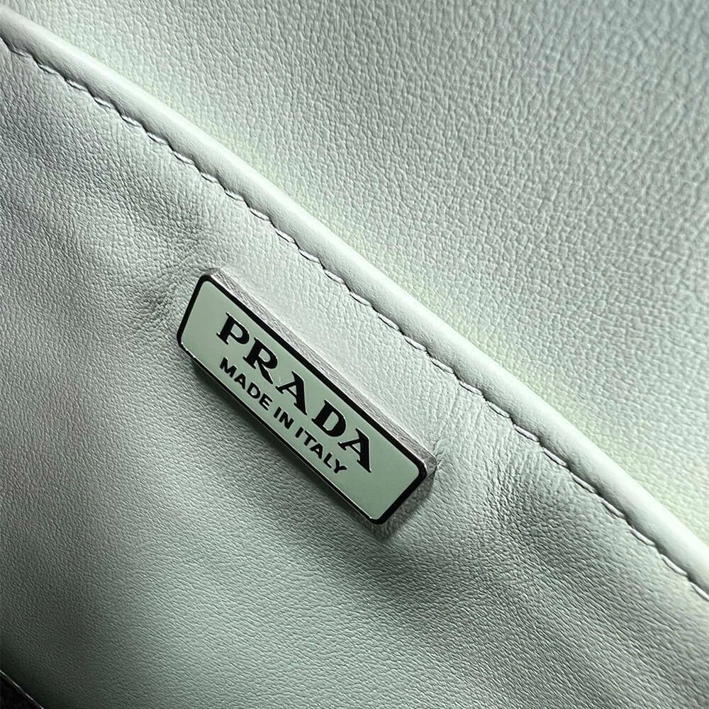 SmoothTexture Small Prada Cleo brushed leather shoulder bag with flap 3028