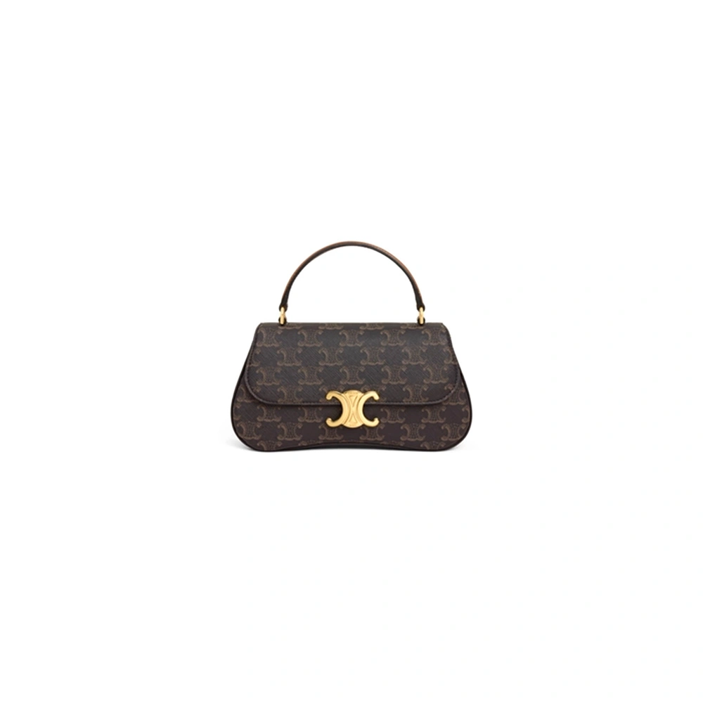 TEEN CELINE LOLA in Triomphe Canvas and Calfskin(HIGH-END GRADE) Classic 2552