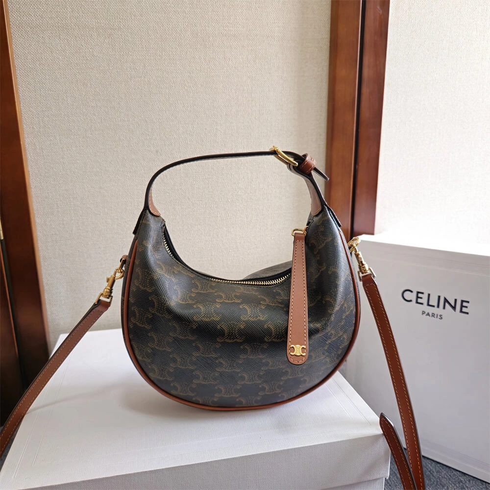 Teen Celine Lulu IN TRIOMPHE CANVAS AND CALFSKIN Stylish 2488