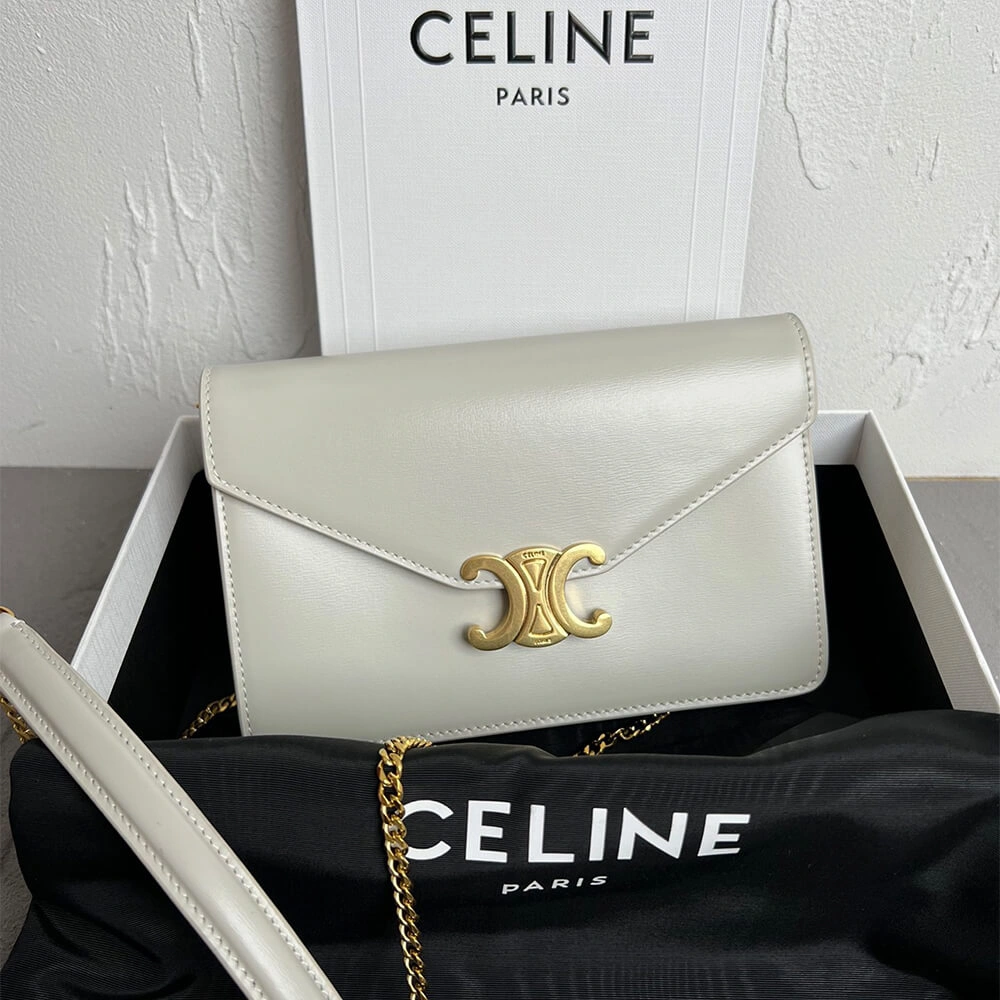 Sporty WALLET ON CHAIN MARGO in Shiny calfskin(HIGH-END GRADE) 2525