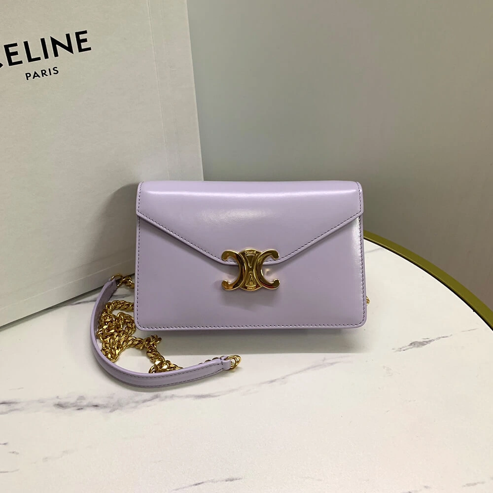 WALLET ON CHAIN MARGO in Shiny calfskin(HIGH-END GRADE) QuickDry 2474