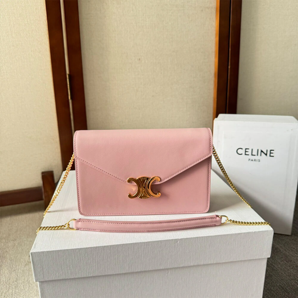 HighQuality WALLET ON CHAIN MARGO in Shiny calfskin(HIGH-END GRADE) 2576