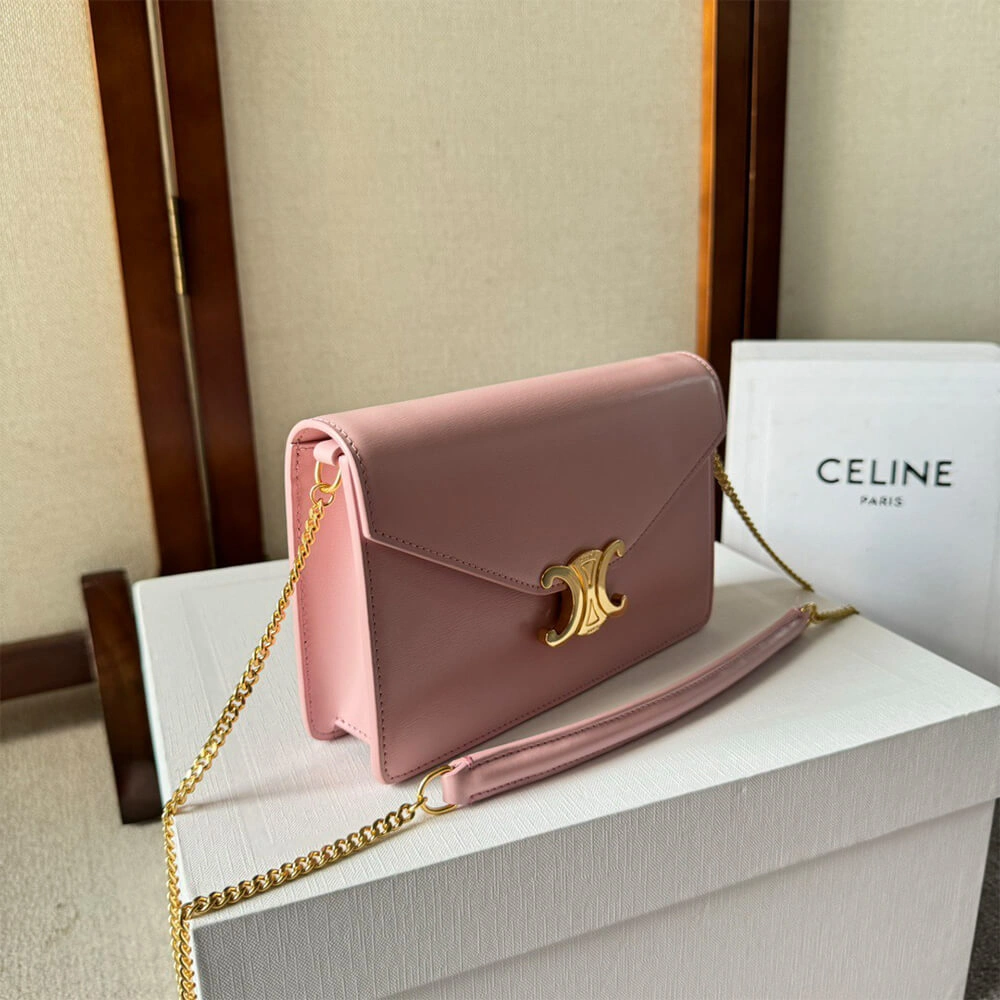 HighQuality WALLET ON CHAIN MARGO in Shiny calfskin(HIGH-END GRADE) 2576