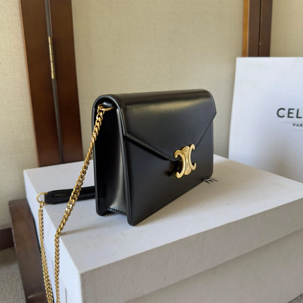 Seasonal WALLET ON CHAIN MARGO in Shiny calfskin(HIGH-END GRADE) 2502