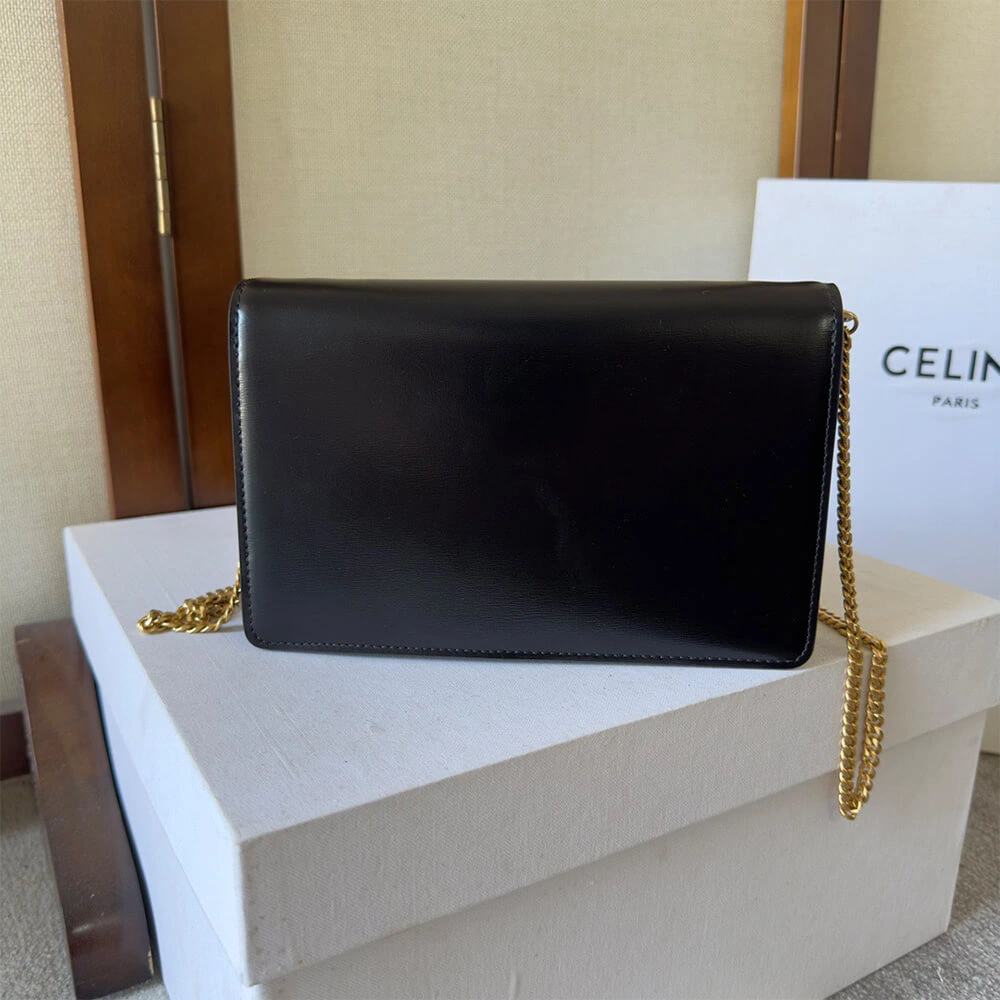 Seasonal WALLET ON CHAIN MARGO in Shiny calfskin(HIGH-END GRADE) 2502